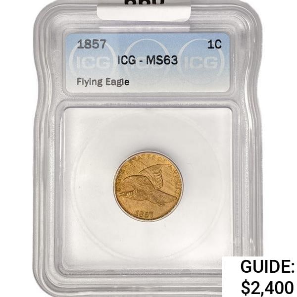 1857 Flying Eagle Cent ICG MS63 (1 of 2)