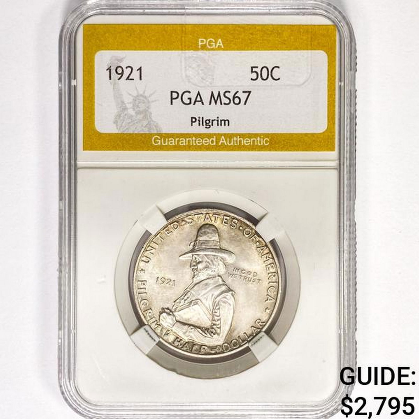 1921 Pilgrim Half Dollar PGA MS67 (1 of 2)