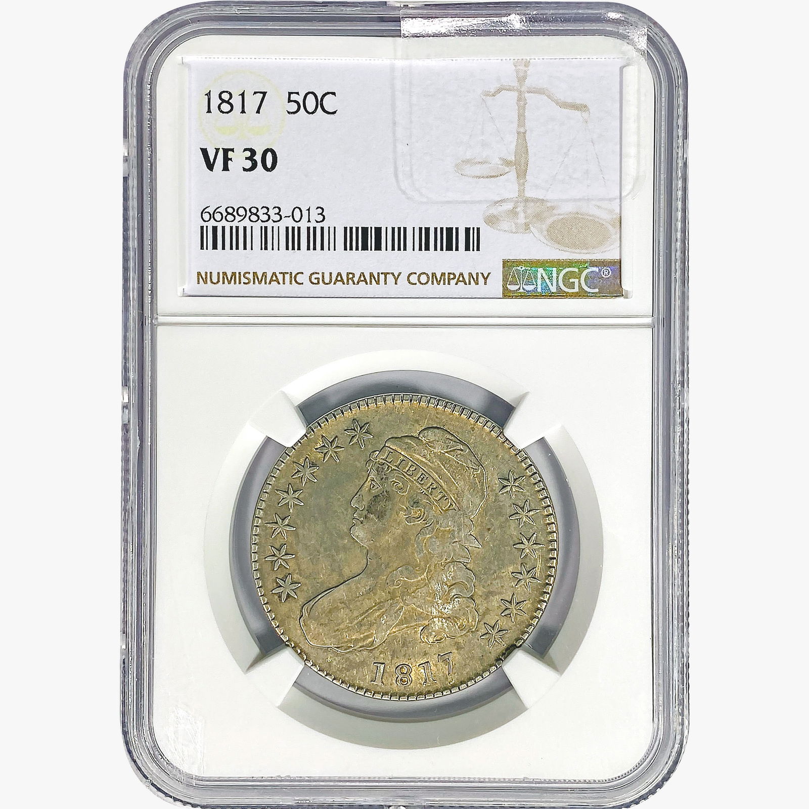 1817 Capped Bust Half Dollar NGC VF30 (1 of 2)