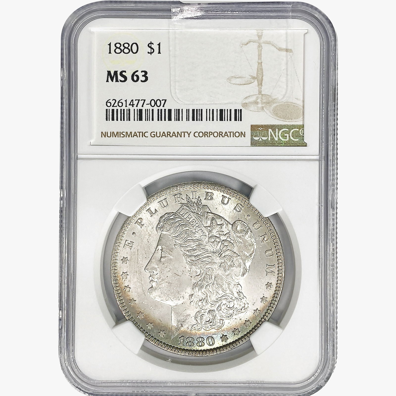 1880 Morgan Silver Dollar NGC MS63 (1 of 2)