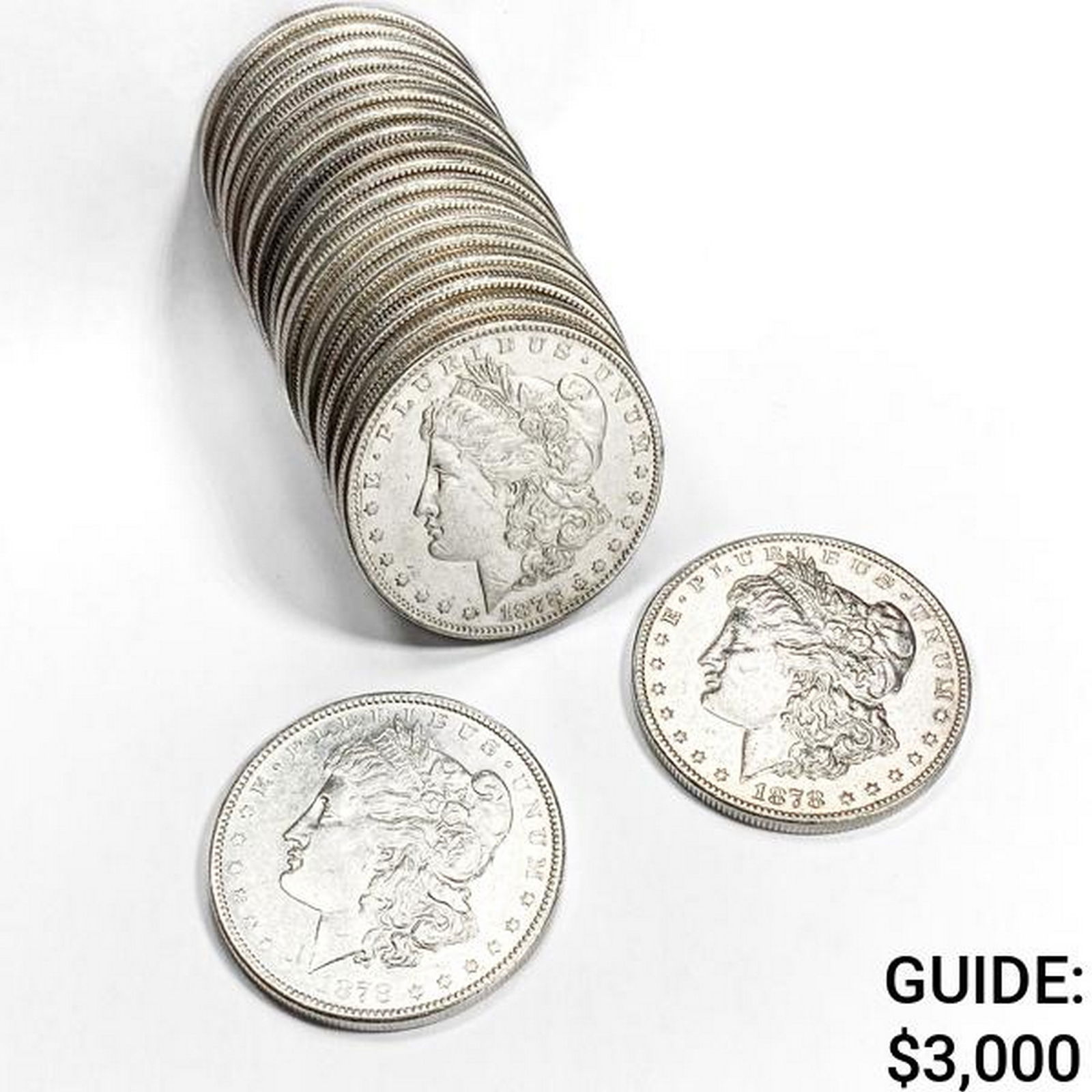 1878-S Morgan Silver Dollar Roll (20 Coins) (1 of 3)