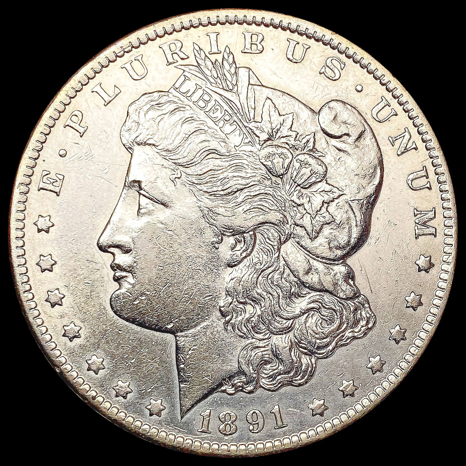 1891-CC Morgan Silver Dollar CLOSELY UNCIRCULATED (1 of 2)