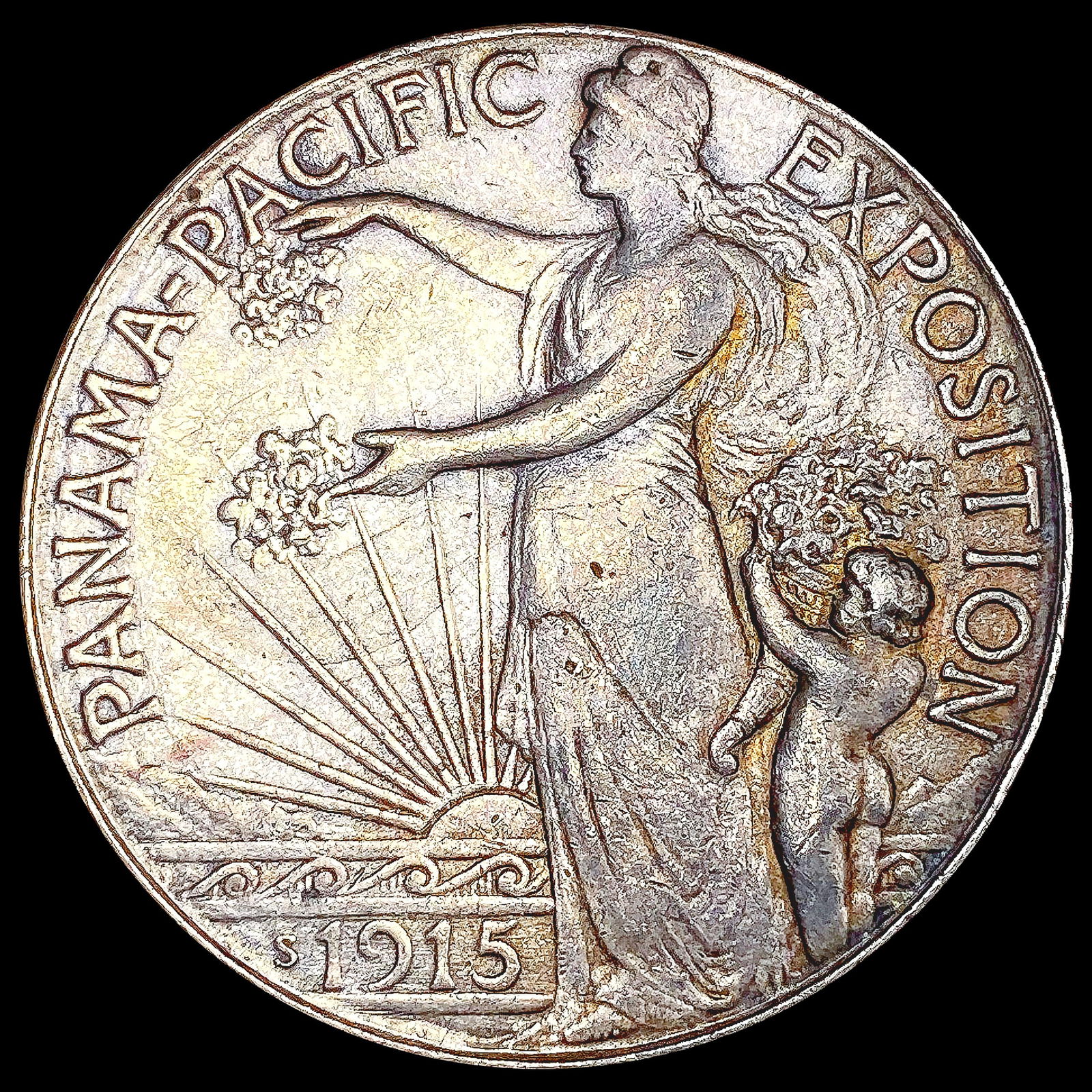 1915-S Panama-Pacific Half Dollar NEARLY UNCIRCULA (1 of 2)