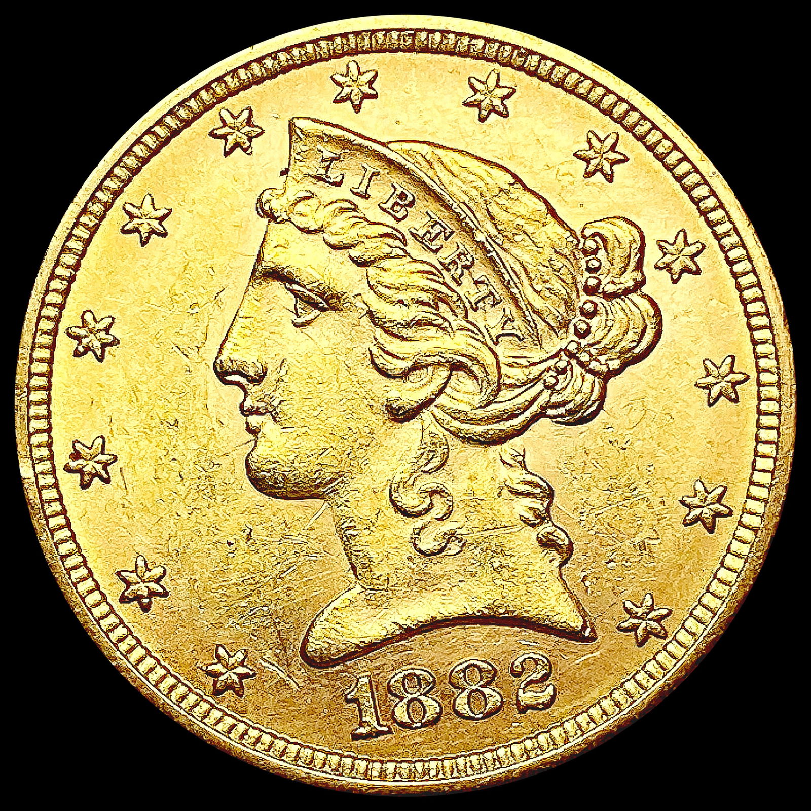 1882 $5 Gold Half Eagle UNCIRCULATED (1 of 2)
