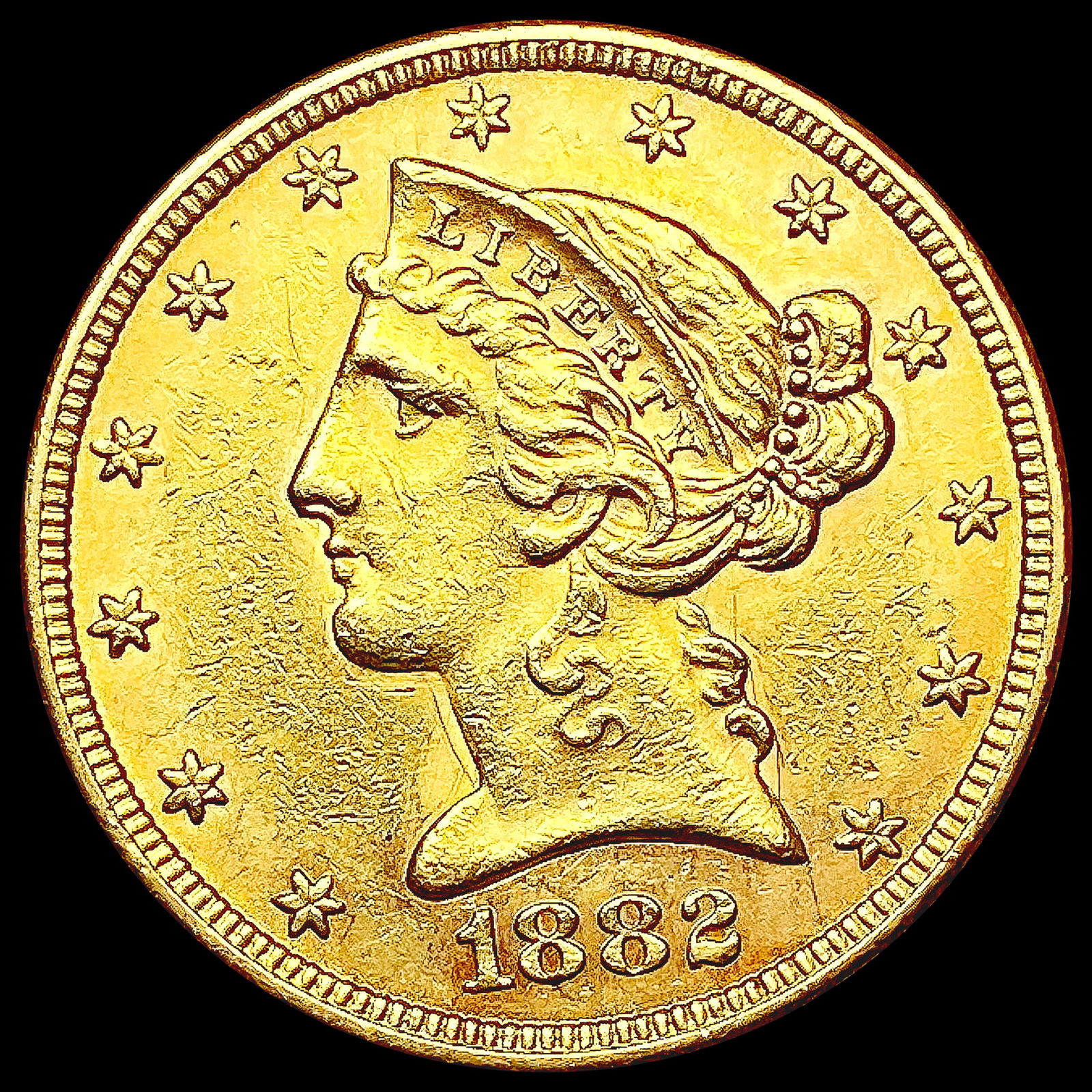 1882 $5 Gold Half Eagle UNCIRCULATED (1 of 2)