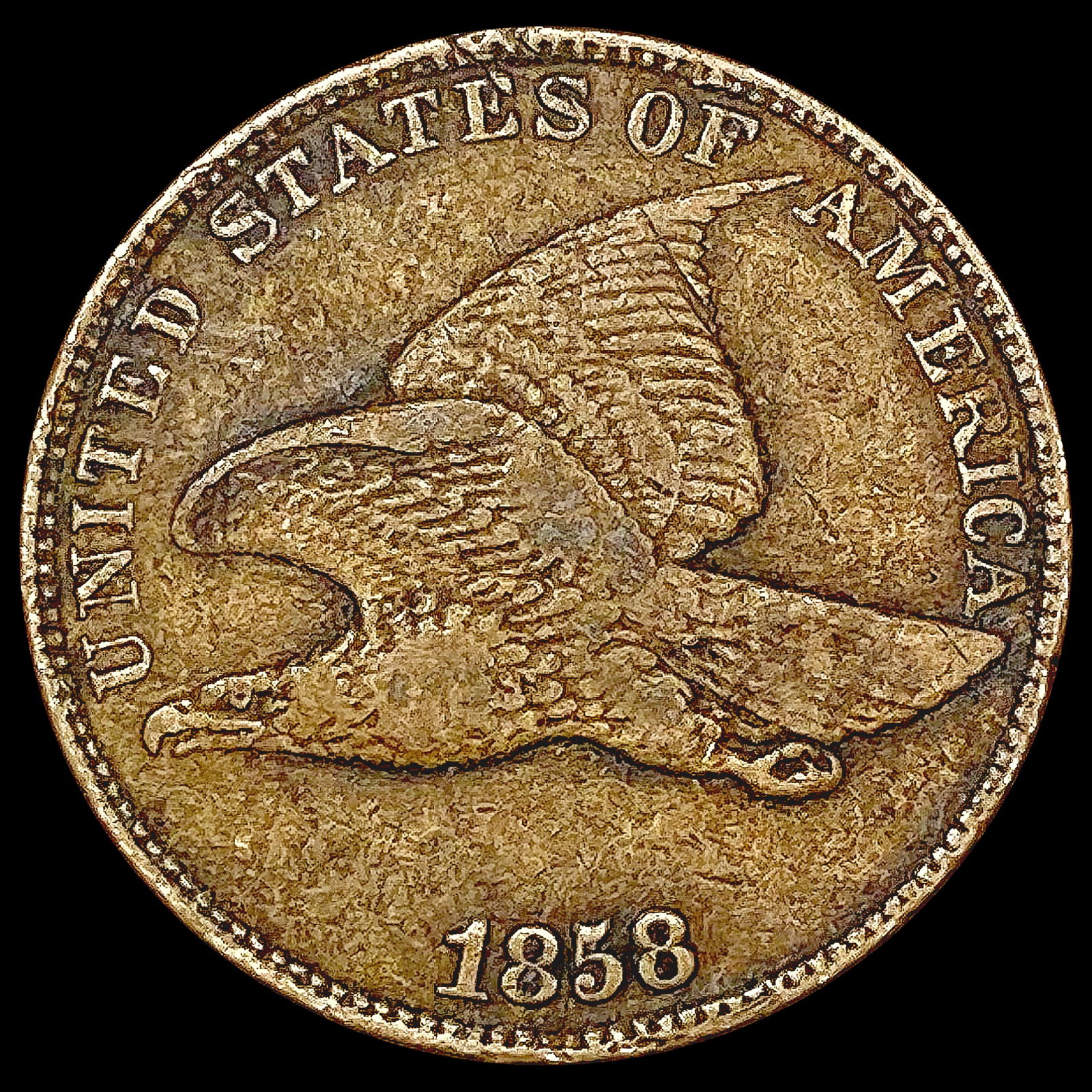 1858 Flying Eagle Cent LIGHTLY CIRCULATED (1 of 2)