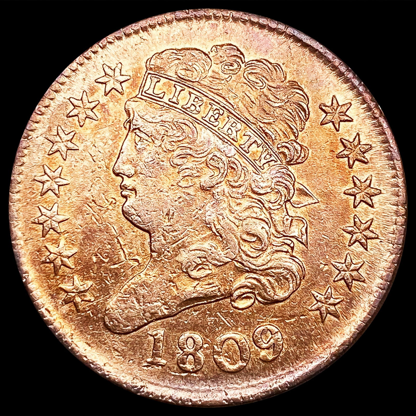 1809 Classic Head Half Cent CLOSELY UNCIRCULATED (1 of 2)