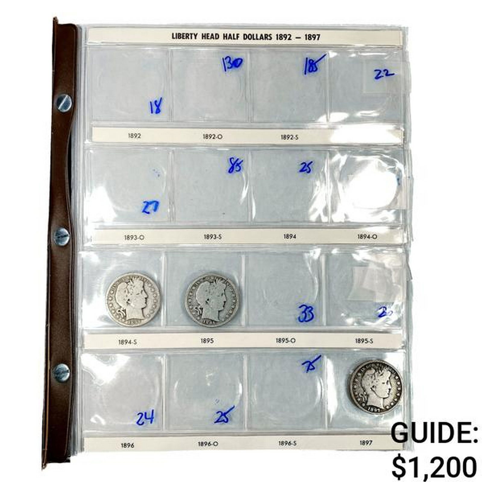 1894-1915 Barber Half Dollar Set [31 Coins] (1 of 11)