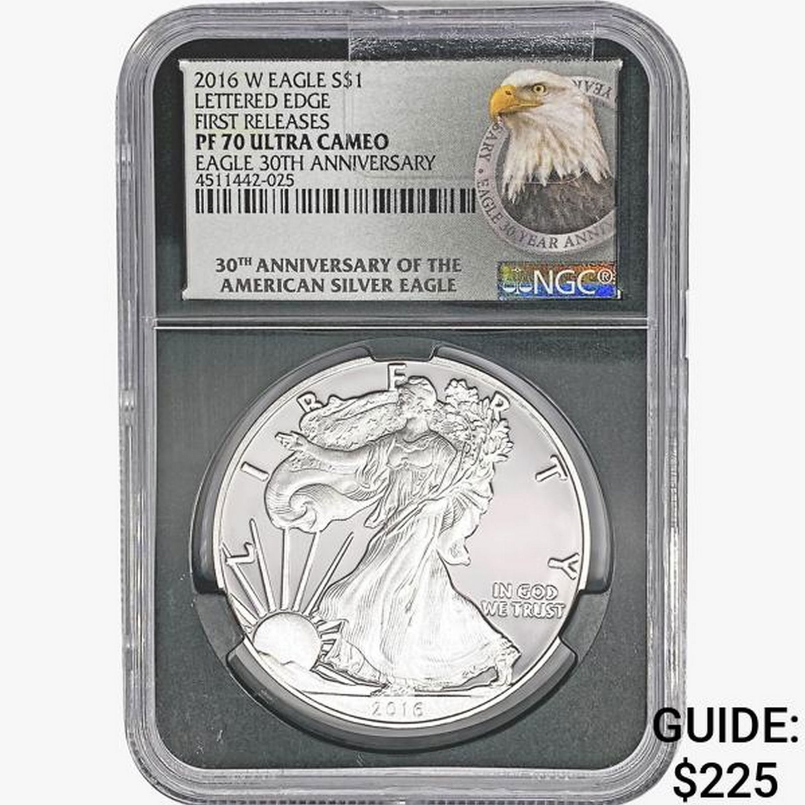 2016 W Silver Eagle NGC PF70 UC Lettered Edge (1 of 2)