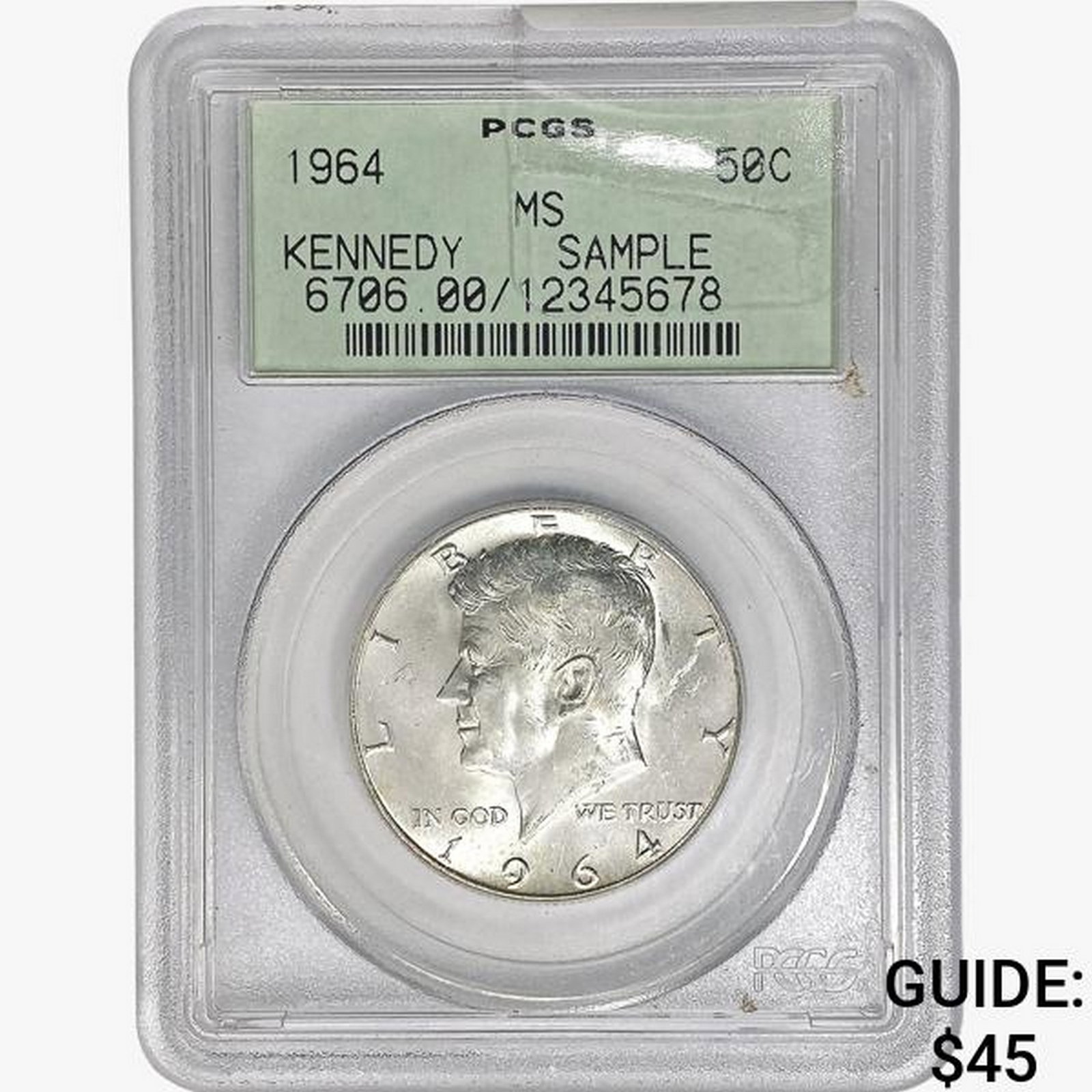 1964 Kennedy Half Dollar PCGS MS: 1964 Kennedy Half Dollar PCGS MS