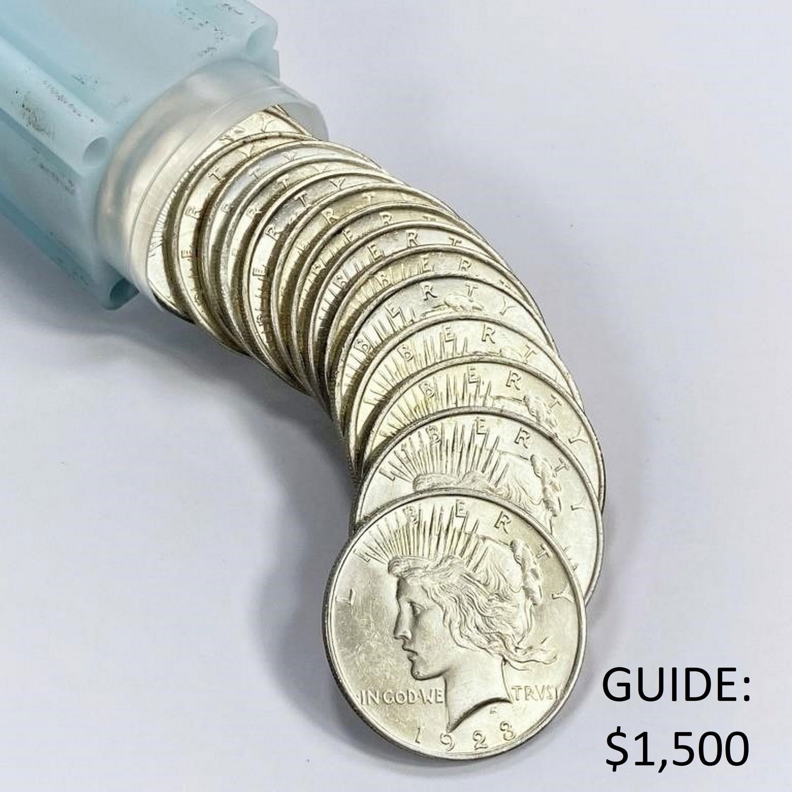 Peace Dollars 20 Coin Roll Mixed Dates UNC (1 of 4)