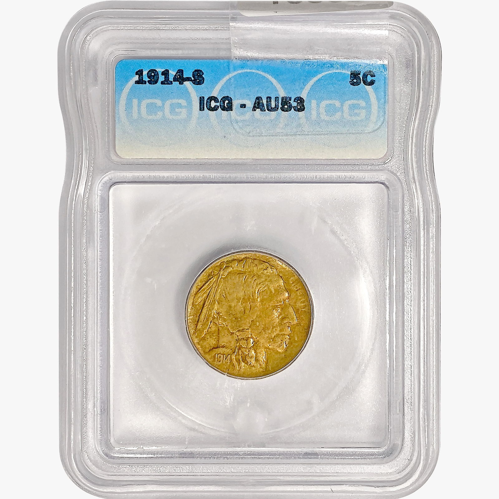 1914-S Buffalo Nickel ICG AU53 (1 of 2)
