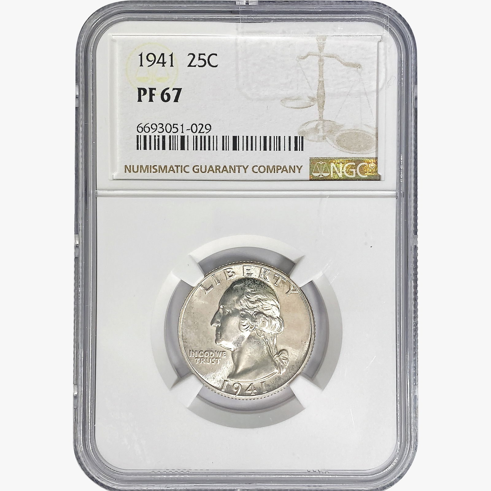 1941 Washington Silver Quarter NGC PF67 (1 of 2)