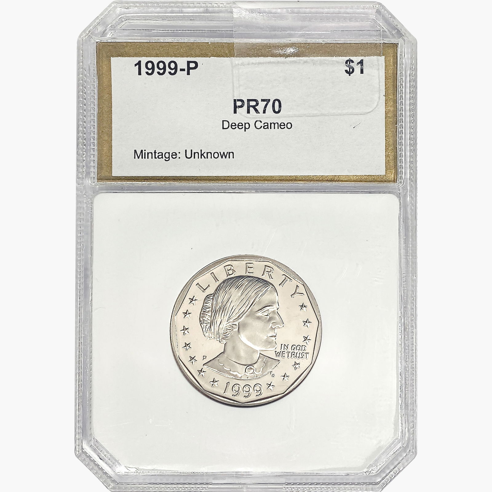 1999-P SBA Silver Dollar PCI PR70 Deep Cameo (1 of 2)