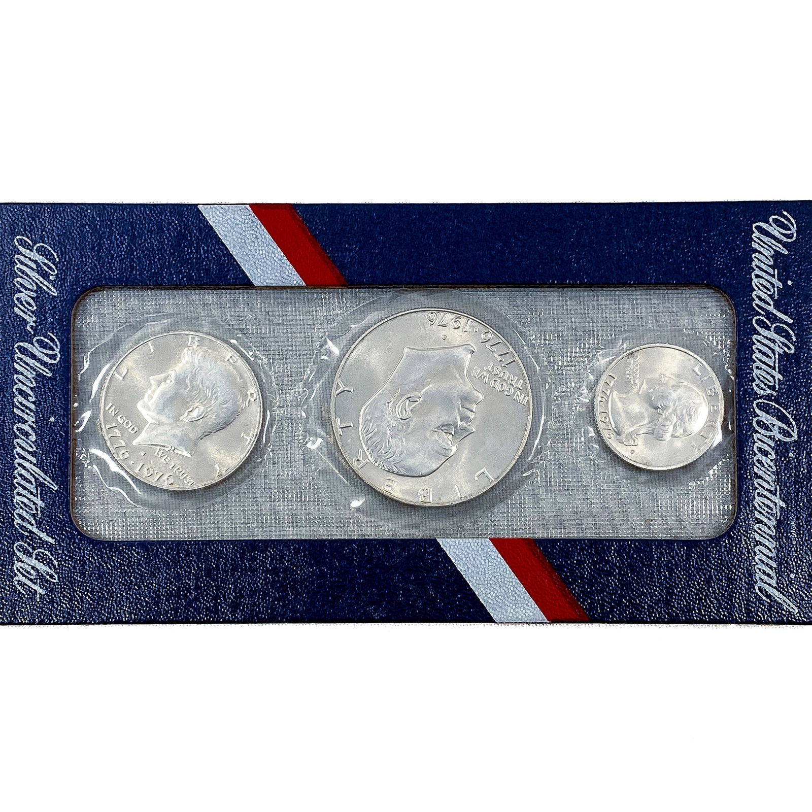 1976 Unc Silver Bicentennial Coin Set[3 Coins] (1 of 2)
