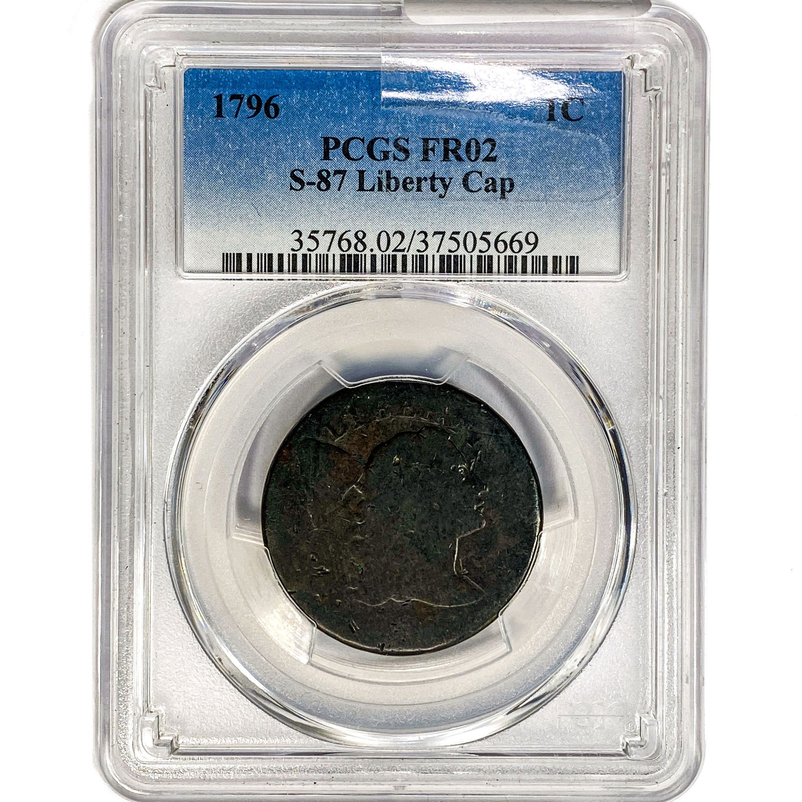 1796 Liberty Cap Large Cent PCGS FR02 S-87 (1 of 2)