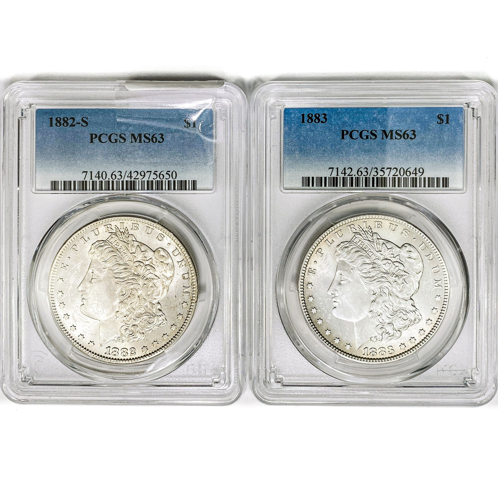 1882-1883 Morgan Silver Dollar PCGS MS63 (1 of 2)