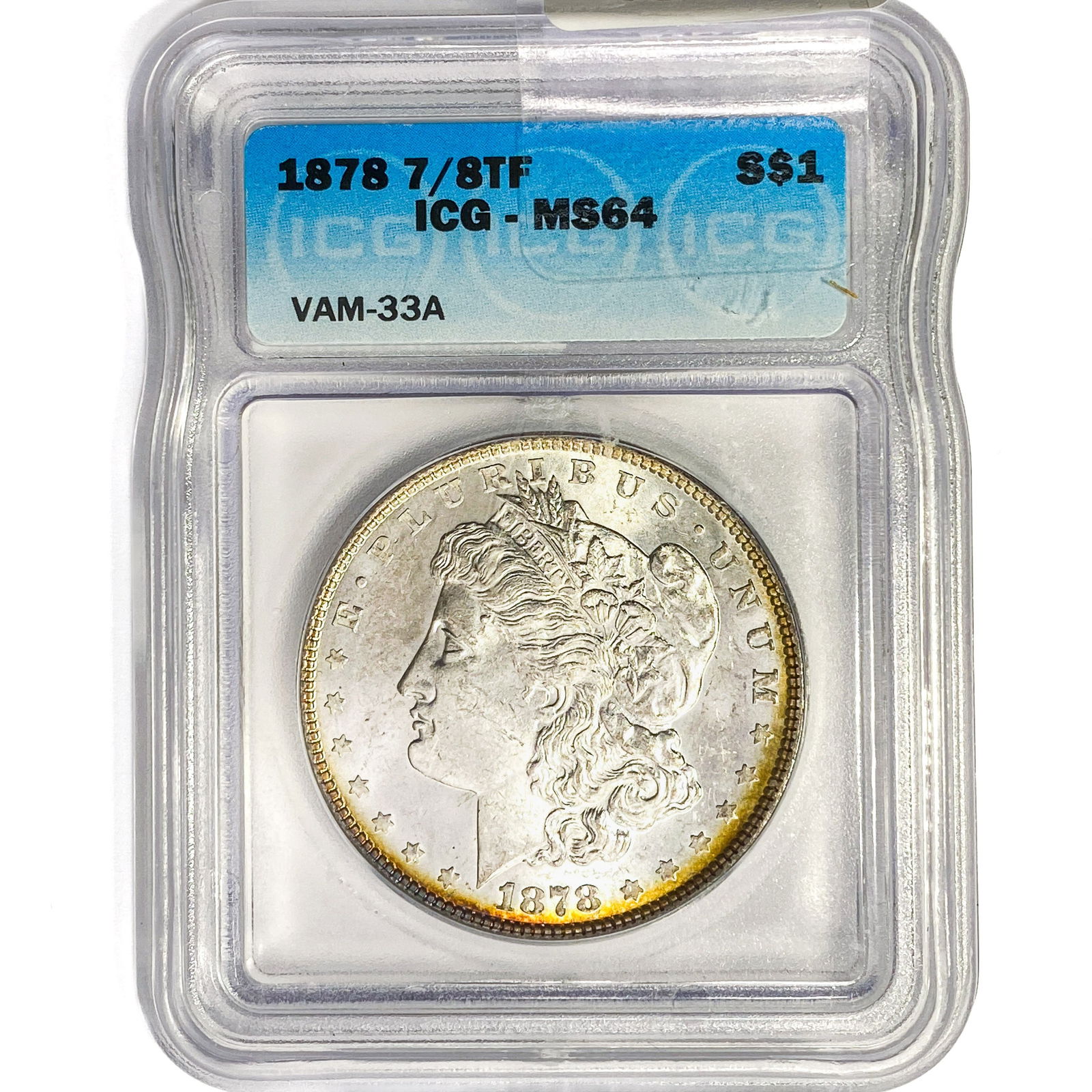1878 7/8TF Morgan Silver Dollar ICG MS64 VAM-33A (1 of 2)