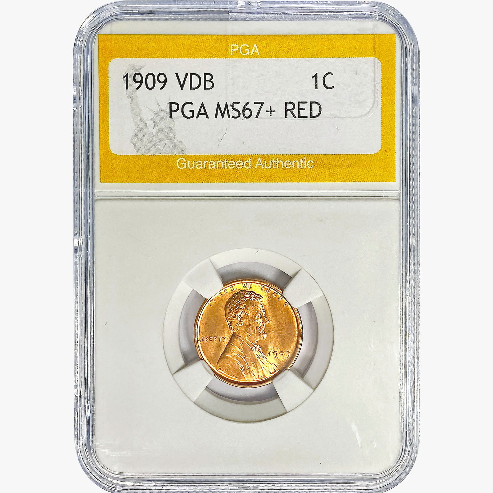 1909 VDB Wheat Cent PGA MS67+ RED (1 of 2)