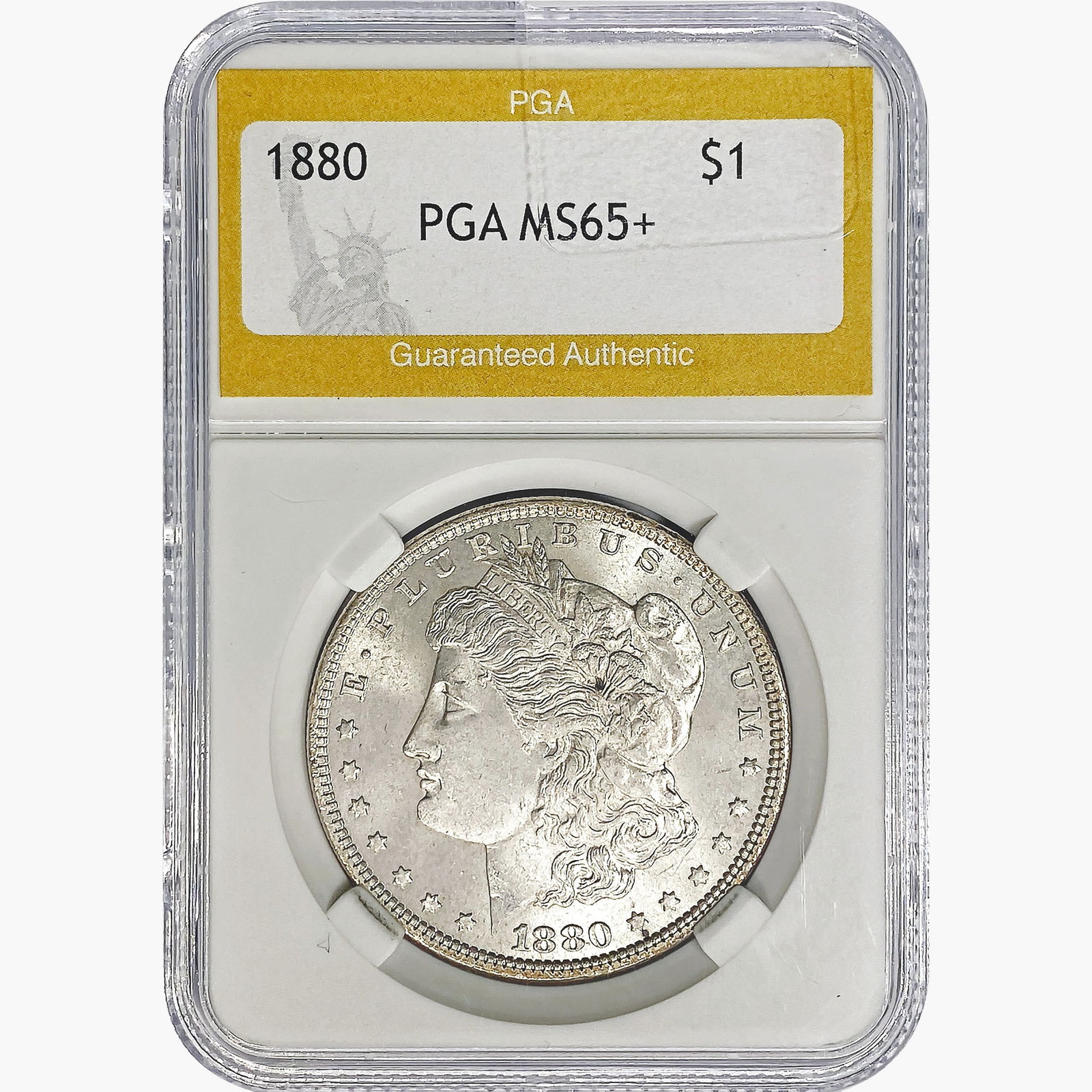 1880 Morgan Silver Dollar PGA MS65+ (1 of 2)