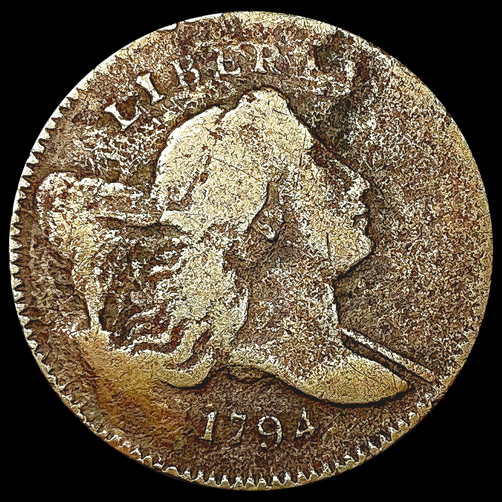 1794 Liberty Cap Half Cent NICELY CIRCULATED (1 of 2)