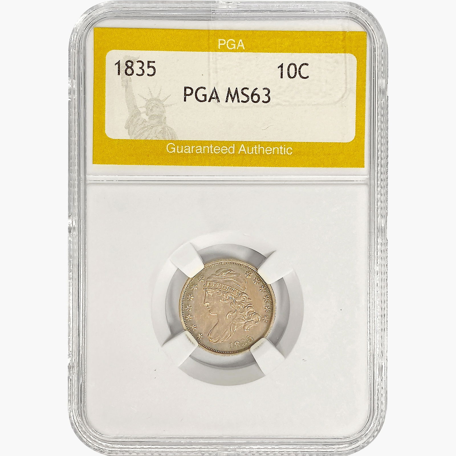 1835 Capped Bust Dime PGA MS63 (1 of 2)