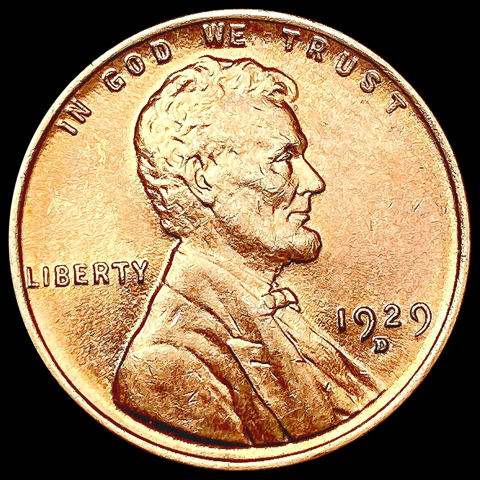 1929-D RED Wheat Cent UNCIRCULATED (1 of 2)