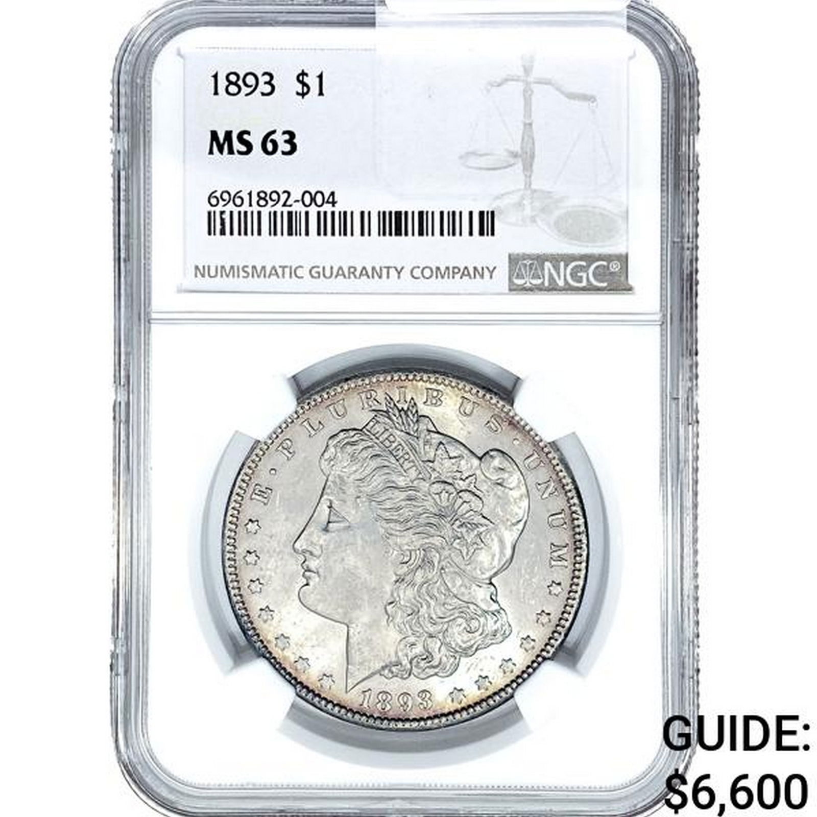 1893 Morgan Silver Dollar NGC MS63 (1 of 2)