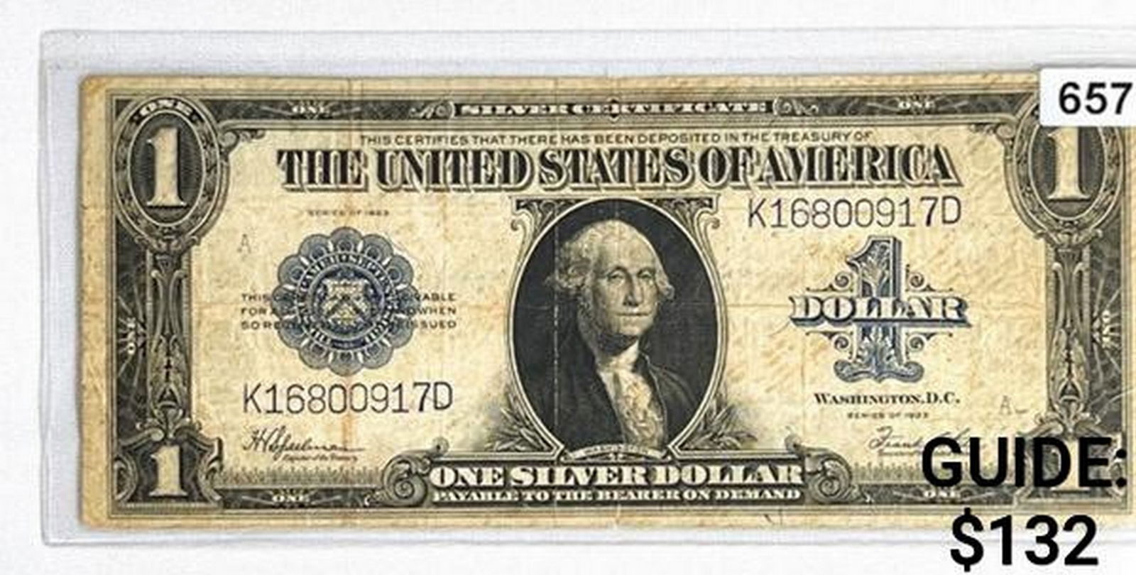 1923 LG $1 Silver Certificate LIGHLTY CIRCULATED (1 of 2)