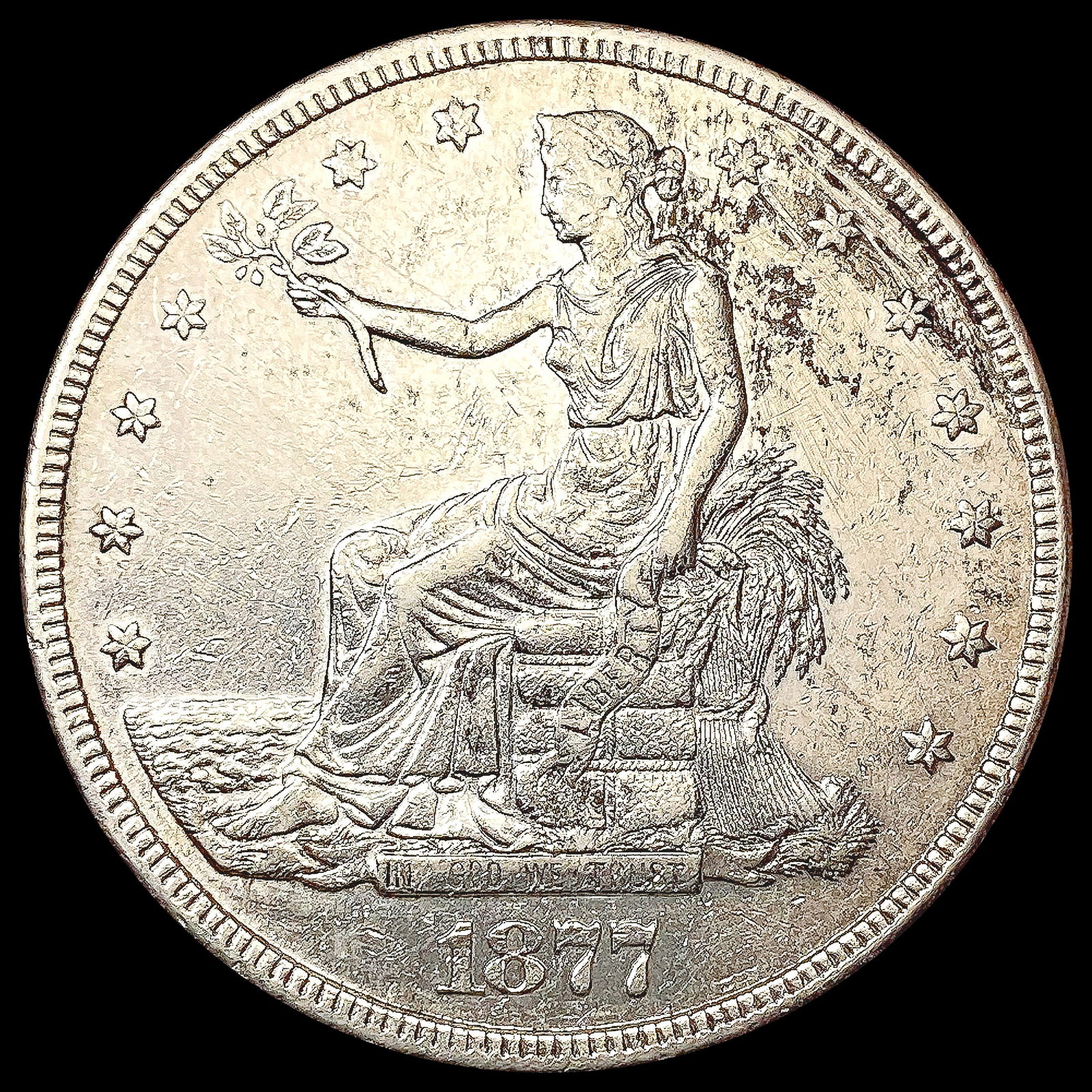 1877-S Silver Trade Dollar CLOSELY UNCIRCULATED (1 of 2)