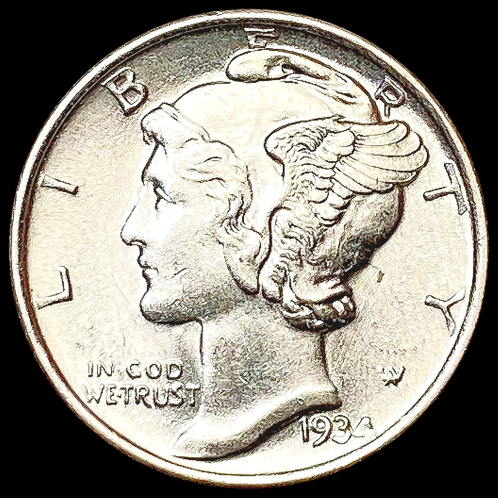 1934 FSB Mercury Dime UNCIRCULATED (1 of 2)