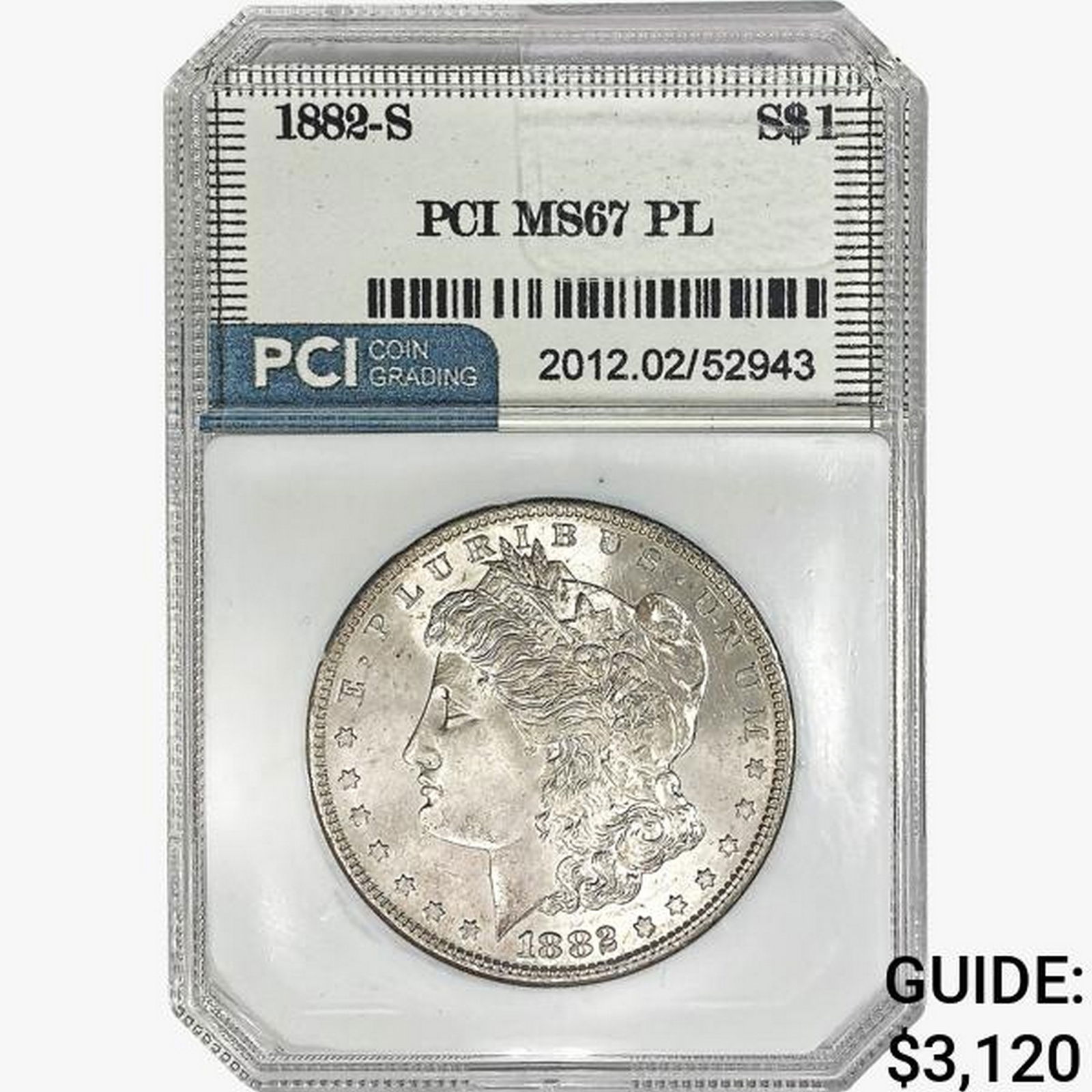 1882-S Morgan Silver Dollar PCI MS67 PL (1 of 2)