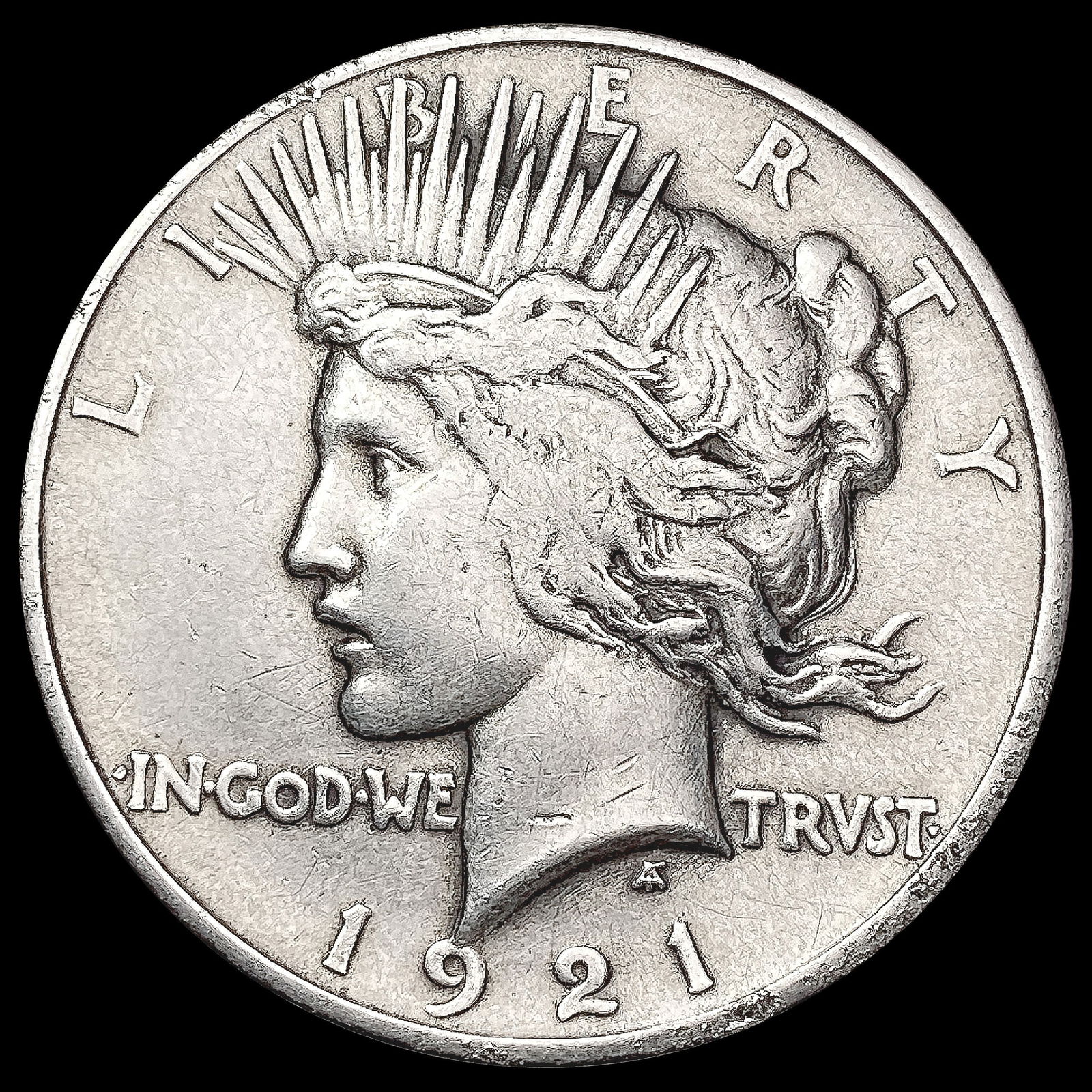 1921 Silver Peace Dollar NICELY CIRCULATED (1 of 2)