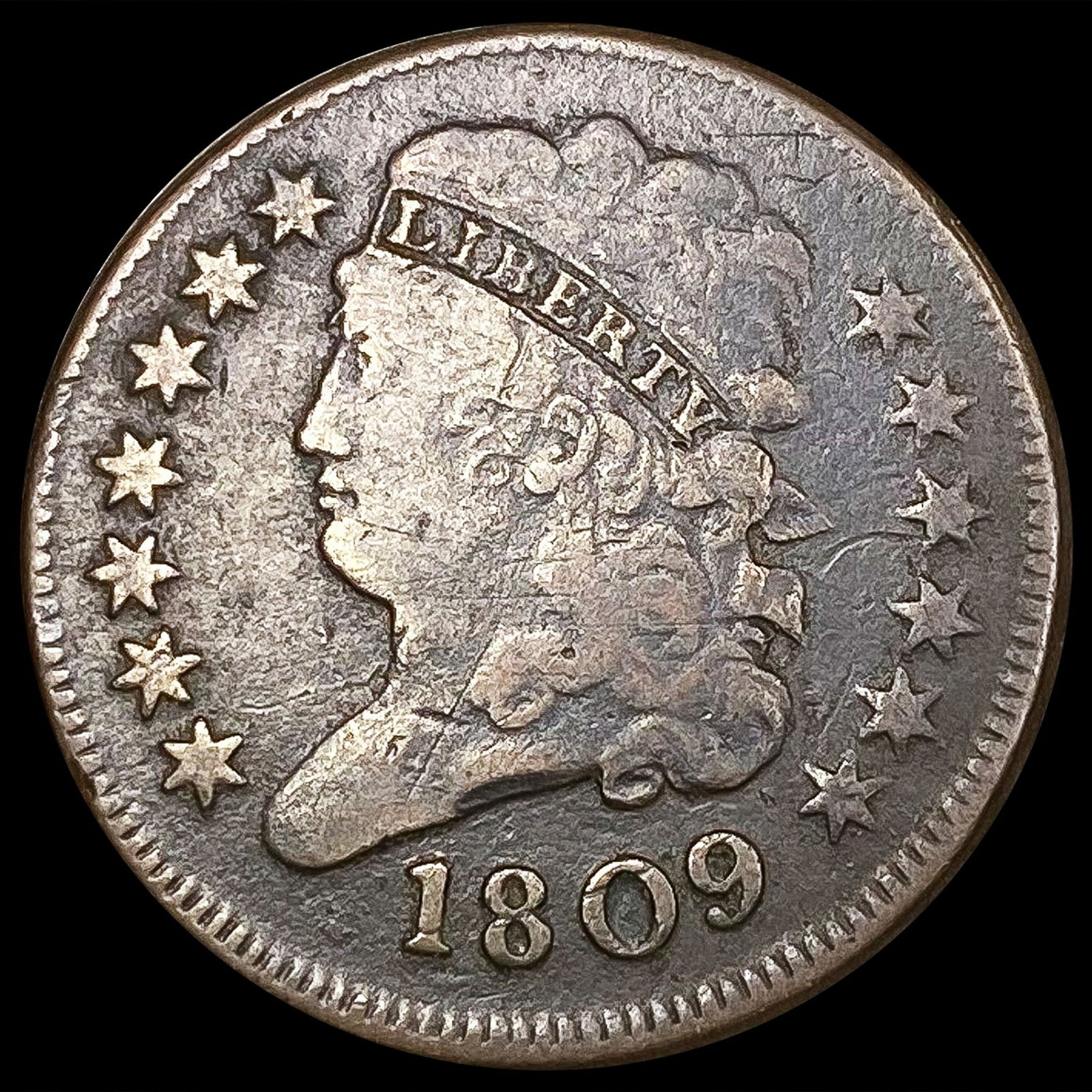1809 Classic Head Half Cent NICELY CIRCULATED (1 of 2)