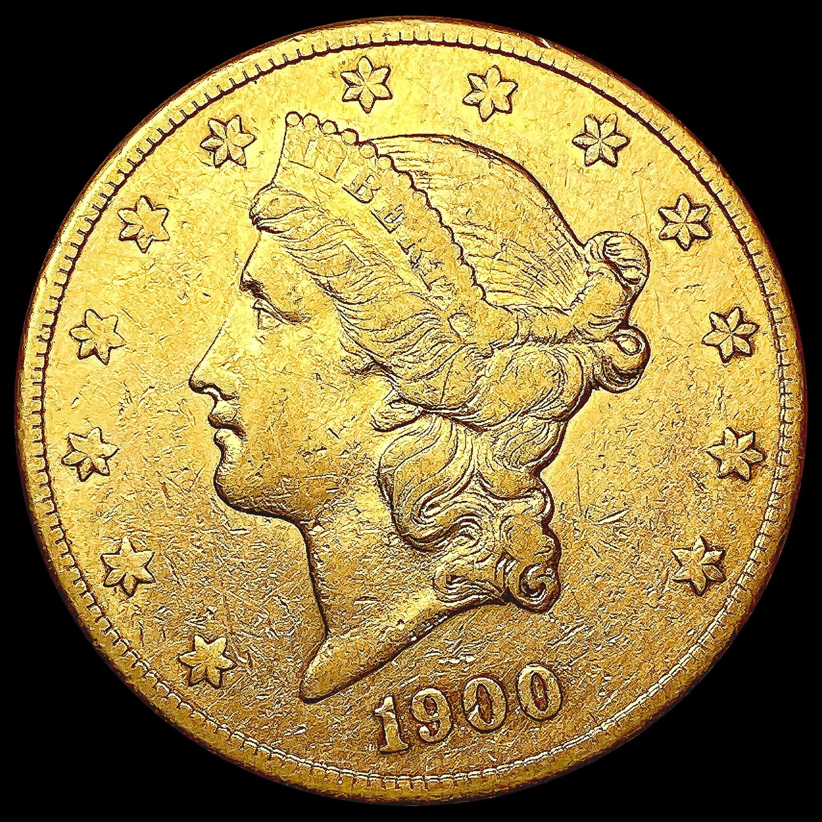 1900-S $20 Gold Double Eagle LIGHTLY CIRCULATED (1 of 2)