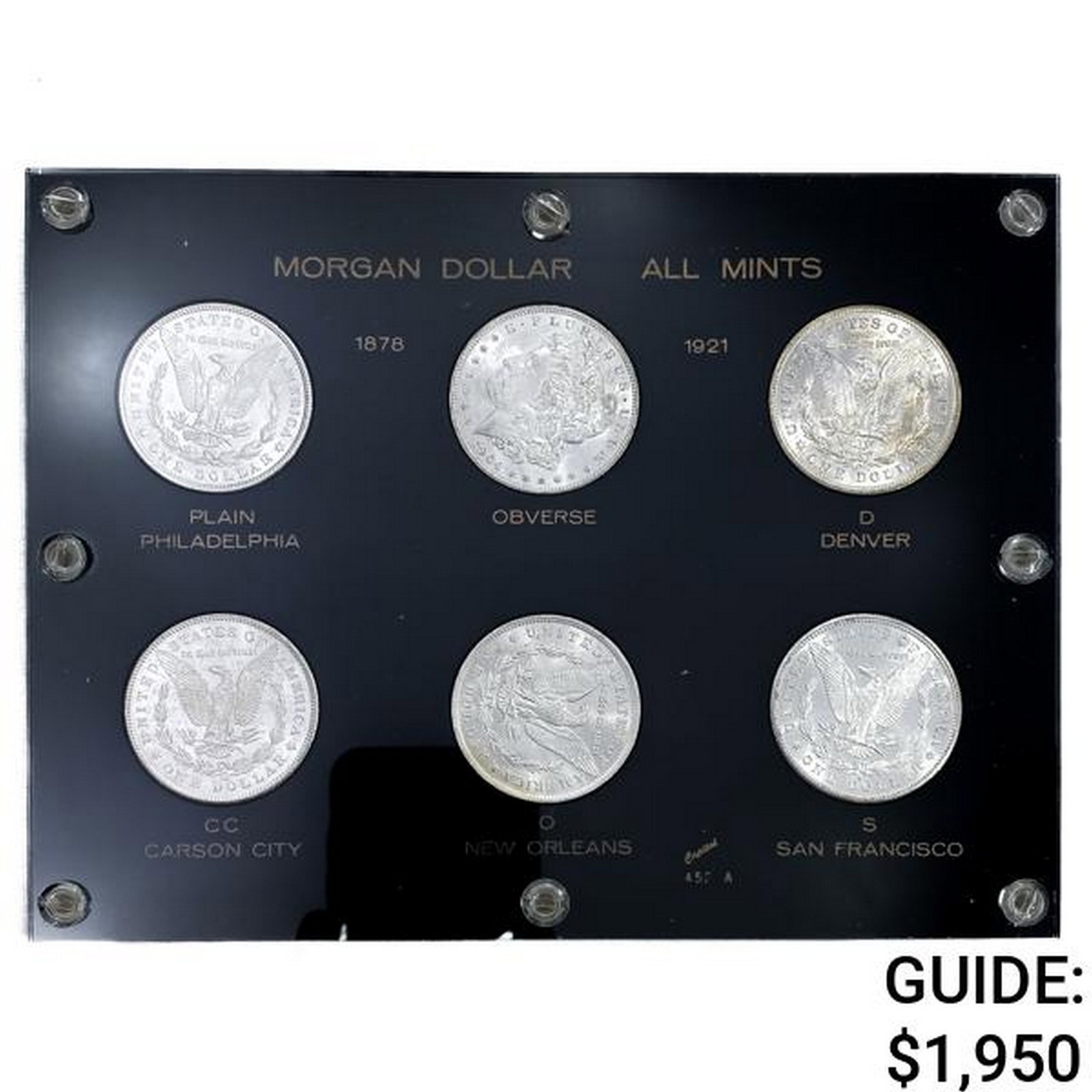 1878-1921 Morgan Silver Dollar all Mints Set (6) (1 of 2)