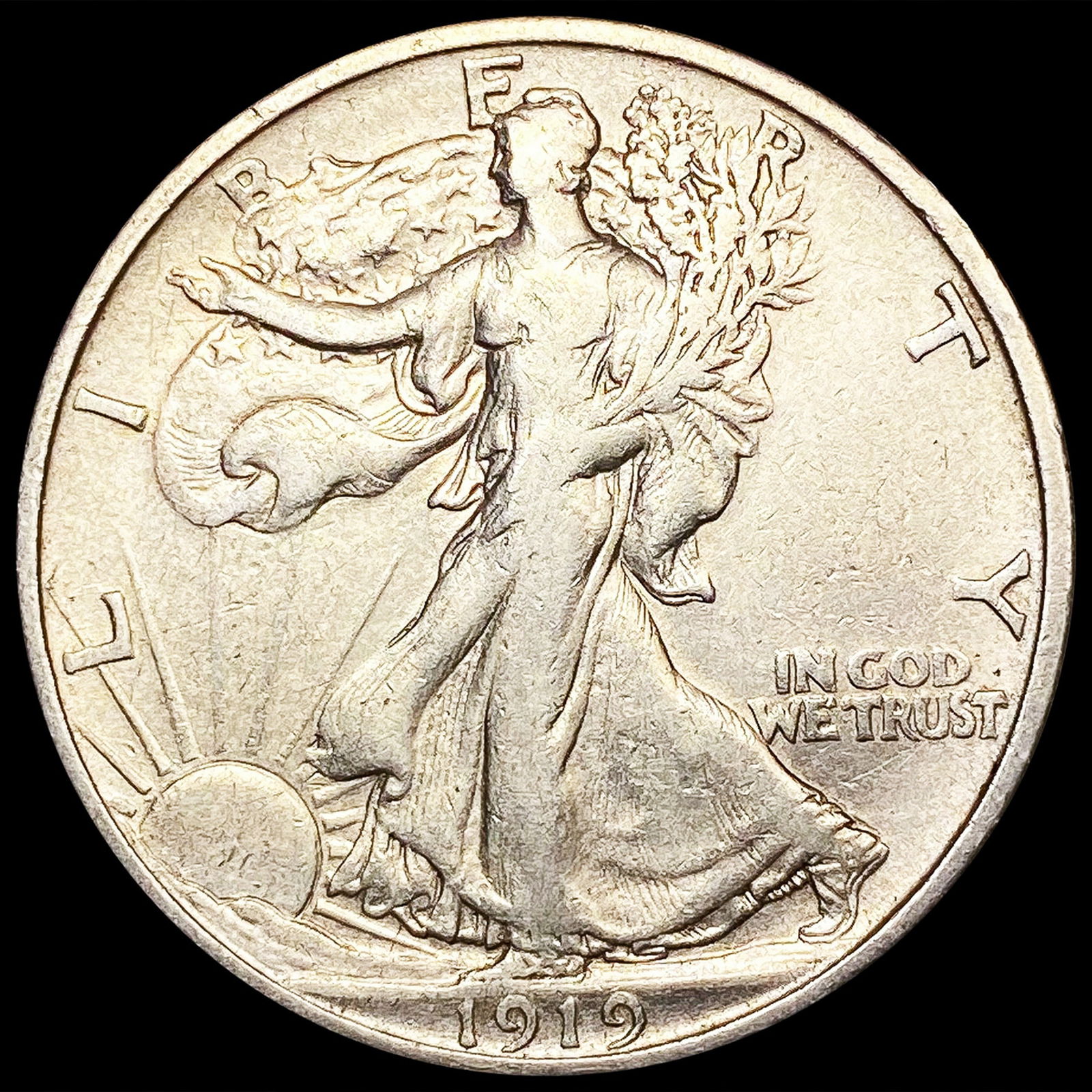 1919 Walking Liberty Half Dollar LIGHTLY CIRCULATE (1 of 2)