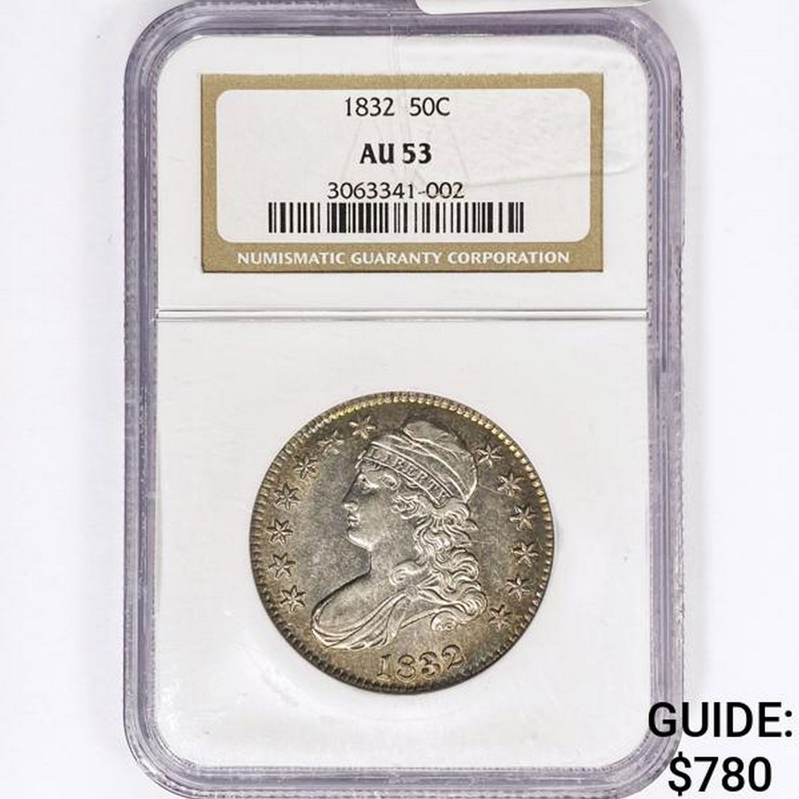 1832 Capped Bust Half Dollar NGC AU53 (1 of 2)