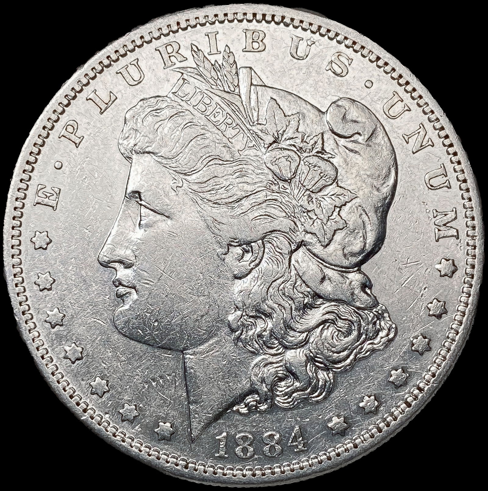 1884-S Morgan Silver Dollar NEARLY UNCIRCULATED (1 of 2)