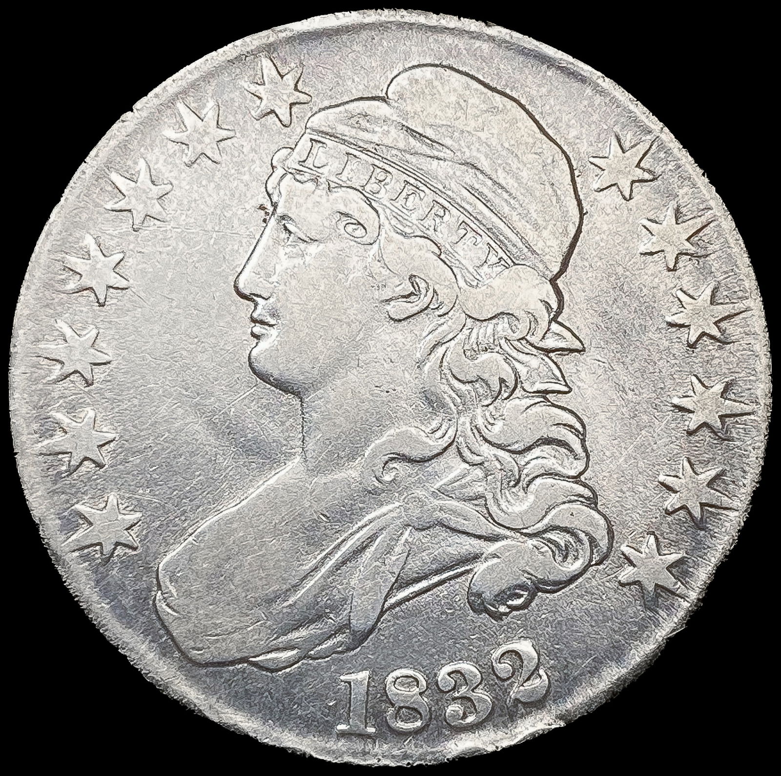 1832 Capped Bust Half Dollar LIGHTLY CIRCULATED (1 of 2)