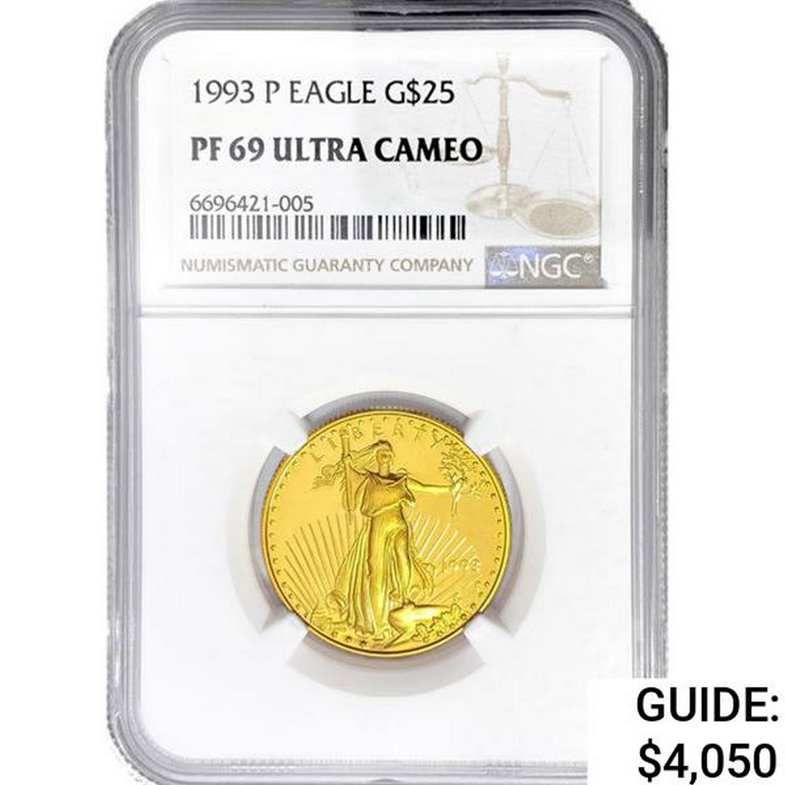 1993 $25 Gold Eagle NGC PF69 ULTRA CAMEO (1 of 2)