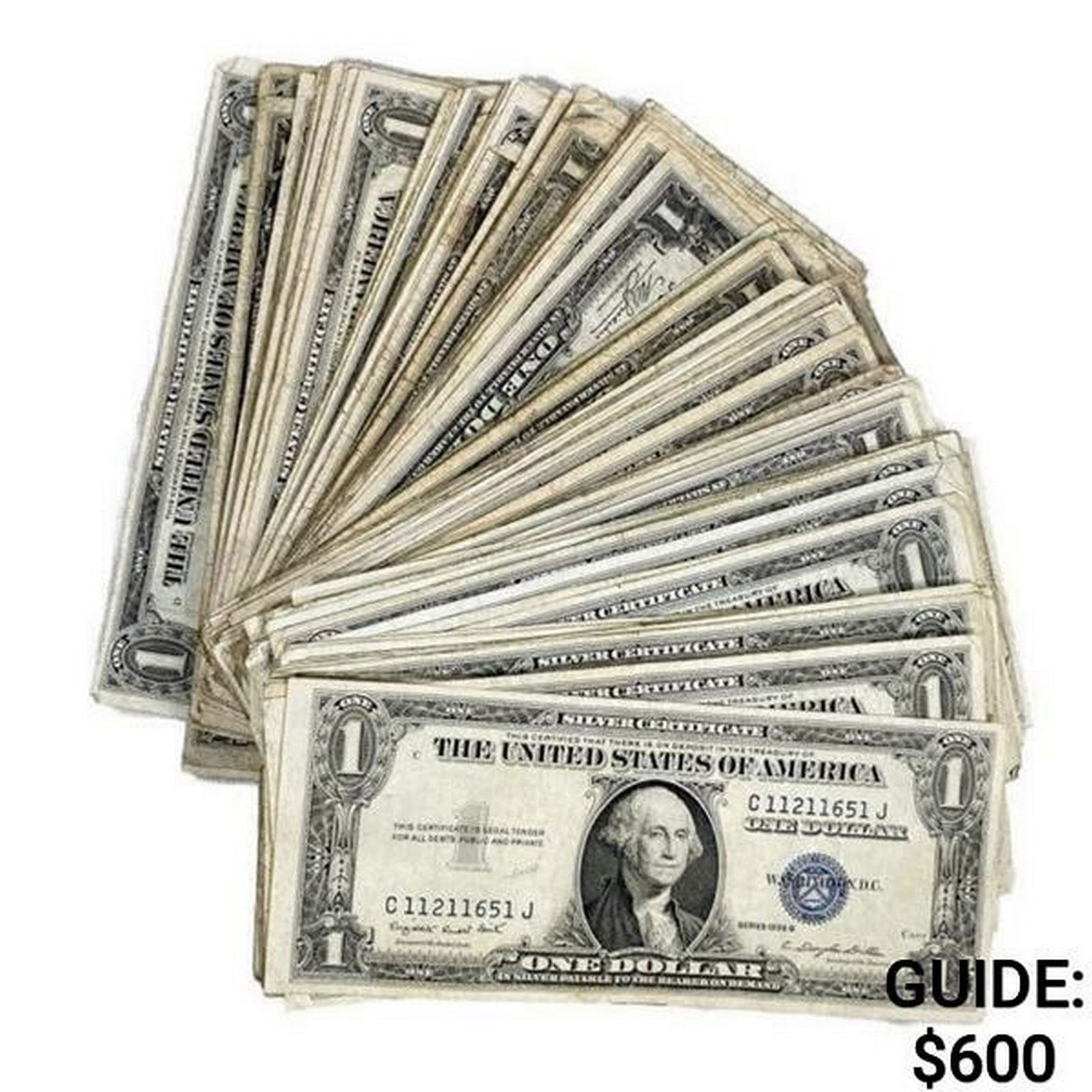 (100) $1 Silver Certificate Collection (1 of 2)