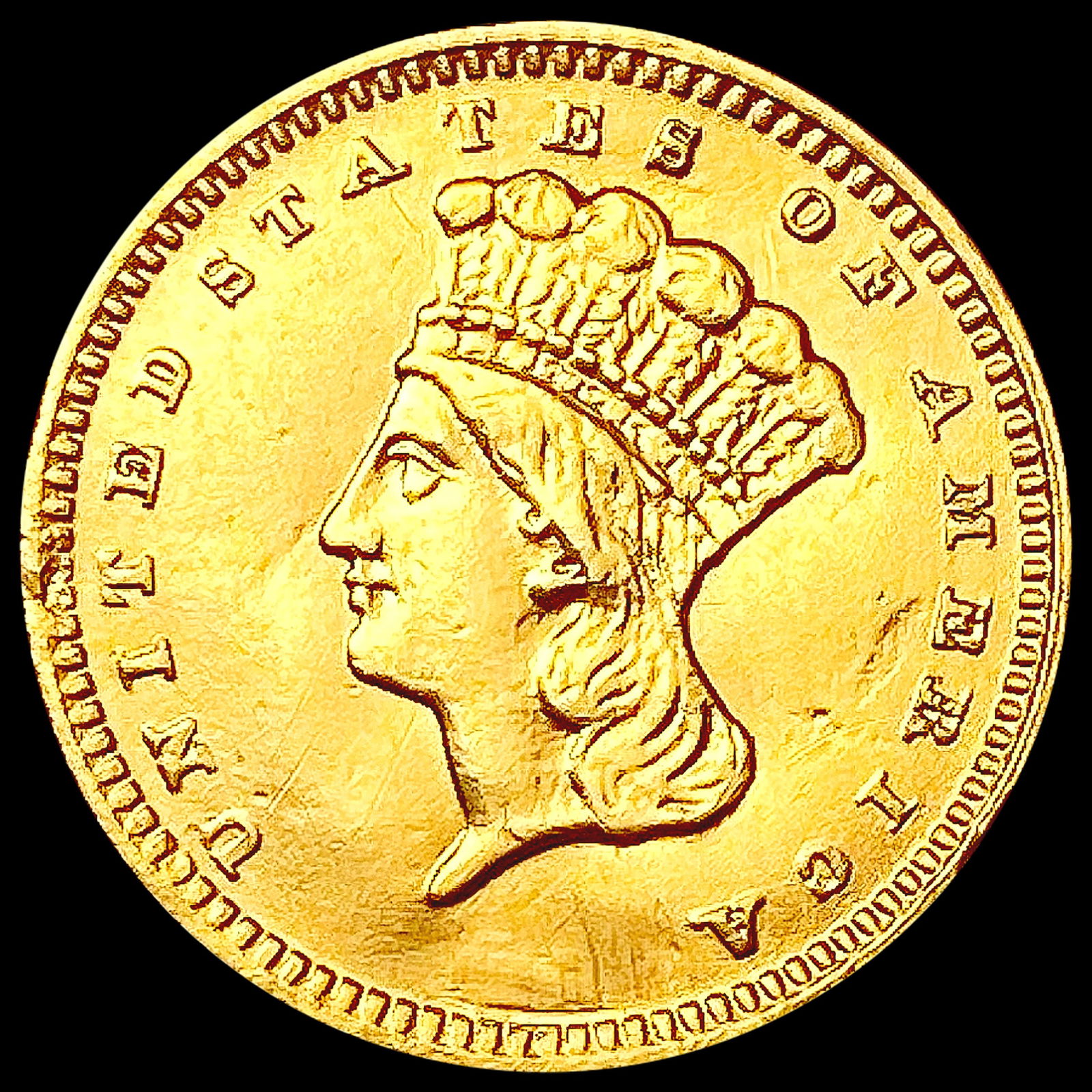 1874 Rare Gold Dollar CLOSELY UNCIRCULATED (1 of 2)