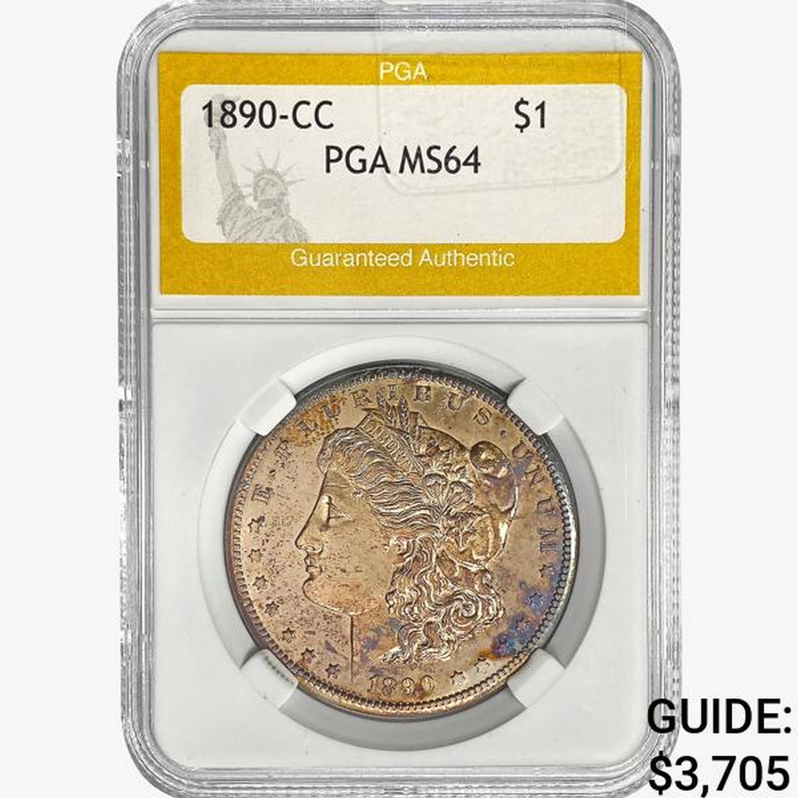 1890-CC Morgan Silver Dollar PGA MS64 (1 of 2)