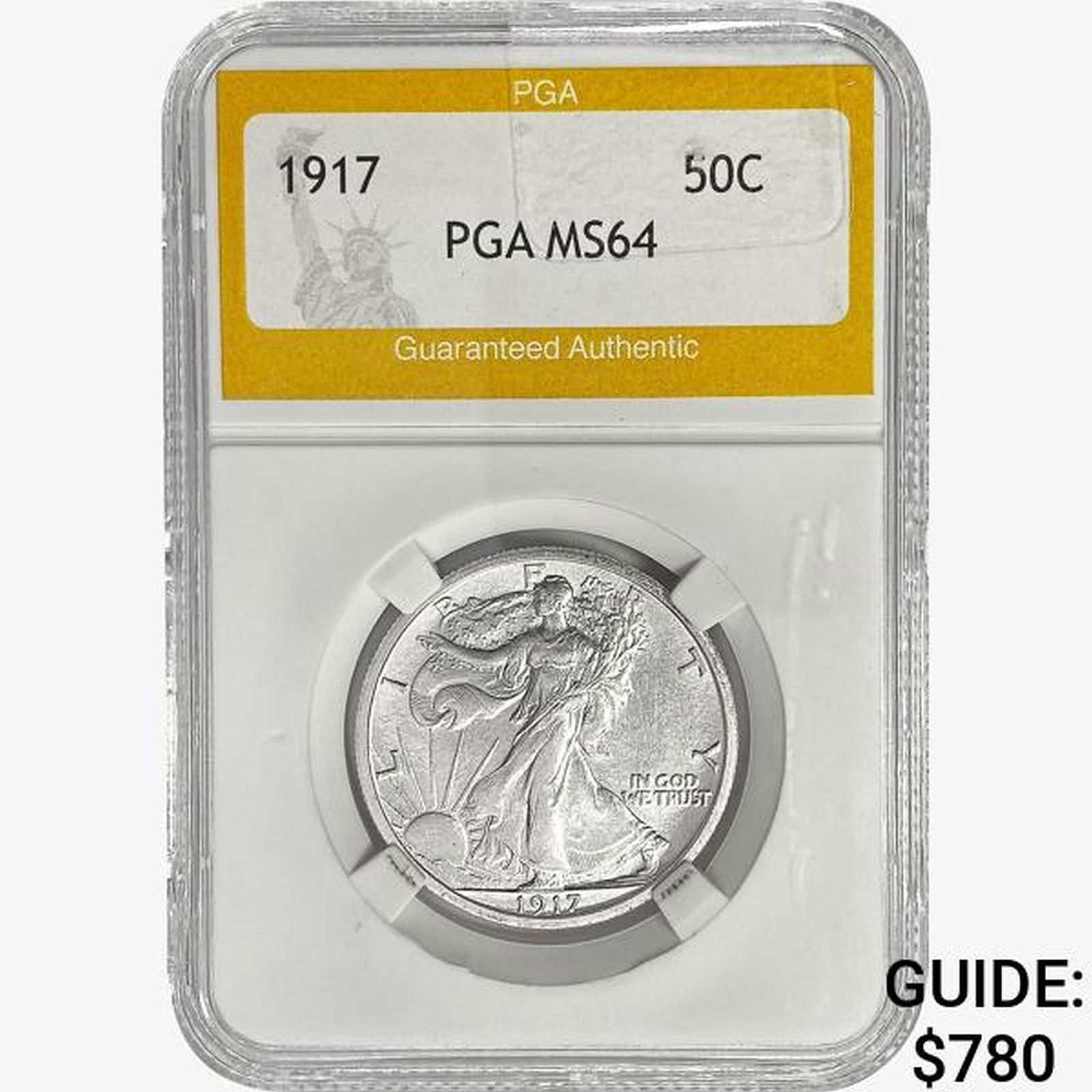 1917 Walking Liberty Half Dollar PGA MS64 (1 of 2)