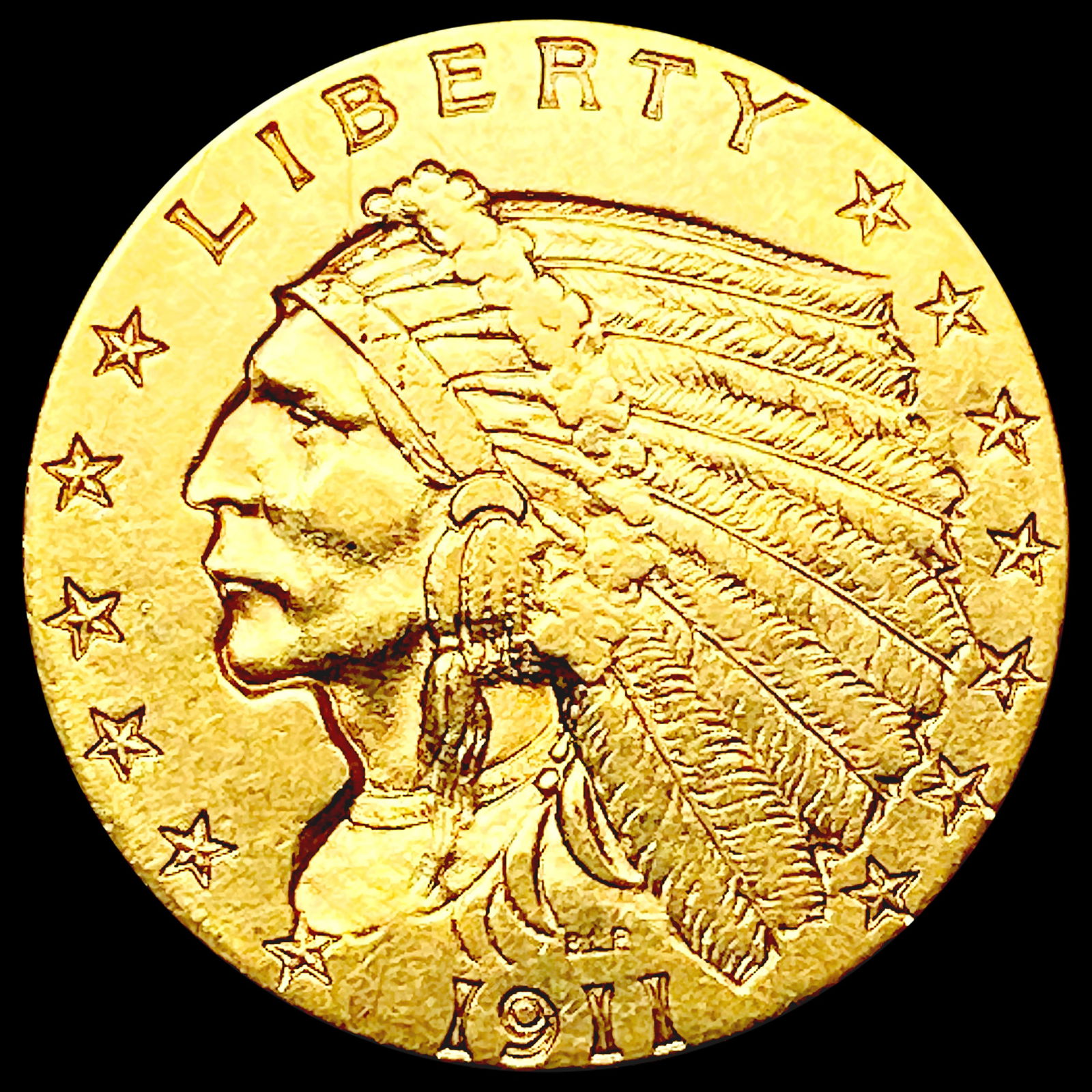1911 $2.50 Gold Quarter Eagle UNCIRCULATED (1 of 2)