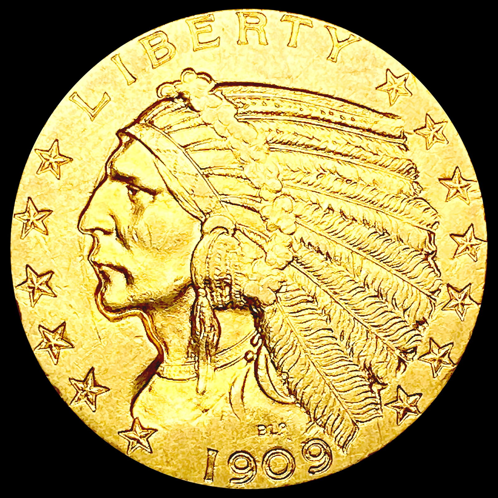 1909 $5 Gold Half Eagle UNCIRCULATED (1 of 2)