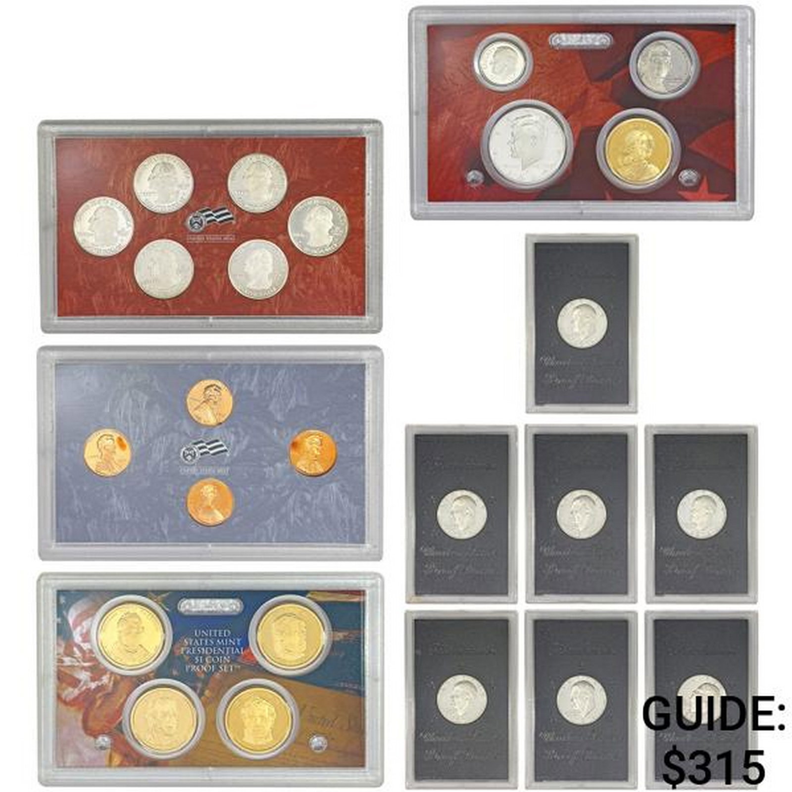 1971-2009 US Proof Silver Coinage [25 Coins]: 1971-2009 US Proof Silver Coinage [25 Coins]