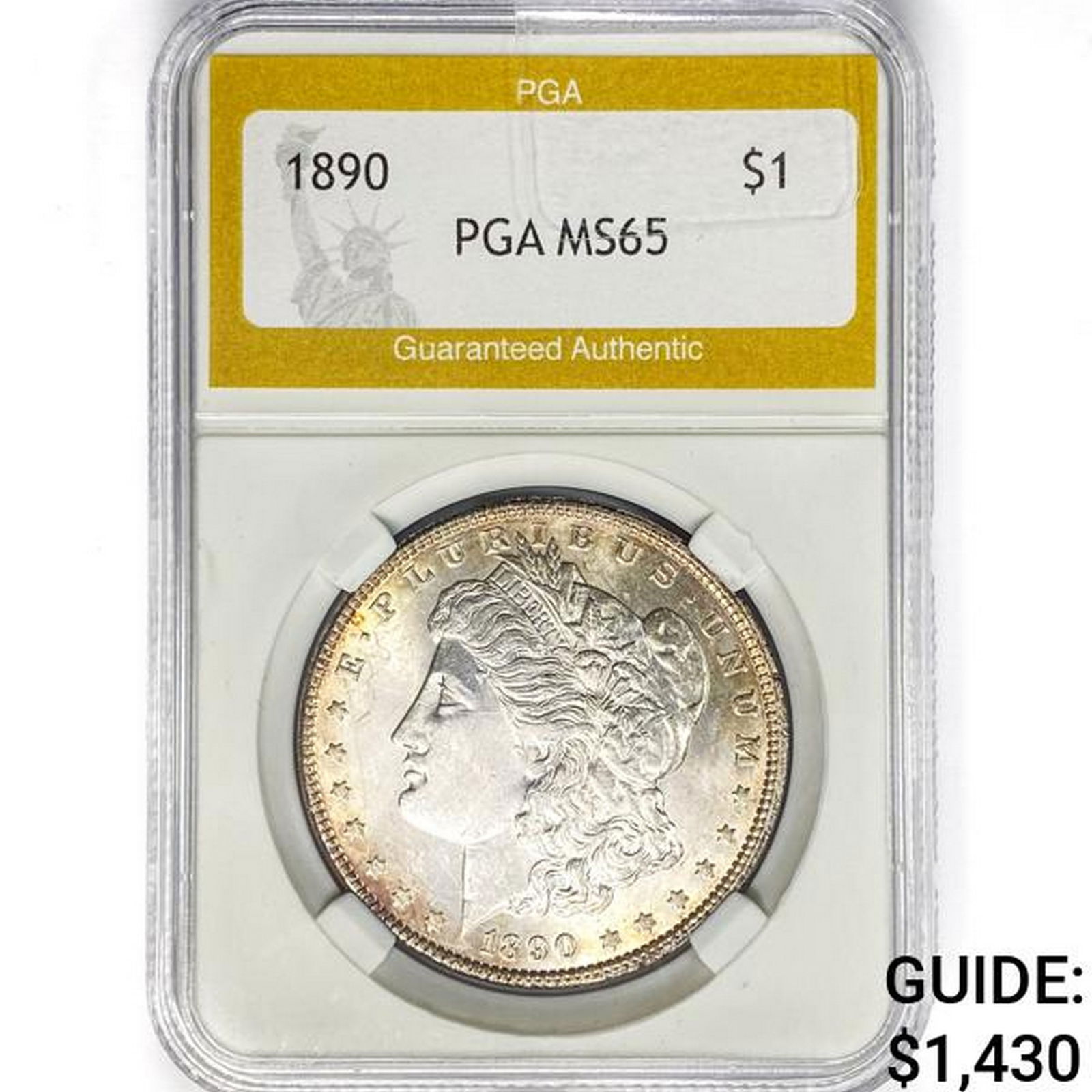 1890 Morgan Silver Dollar PGA MS65 (1 of 2)
