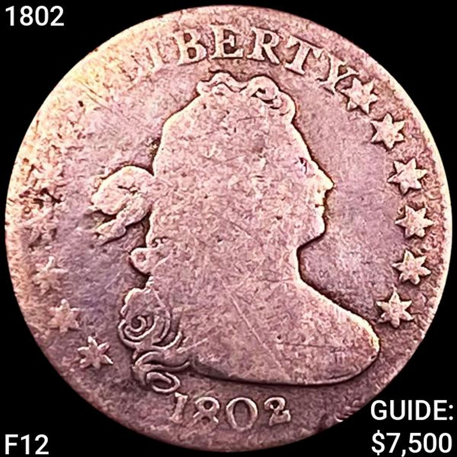 1802 Draped Bust Dime NICELY CIRCULATED (1 of 2)